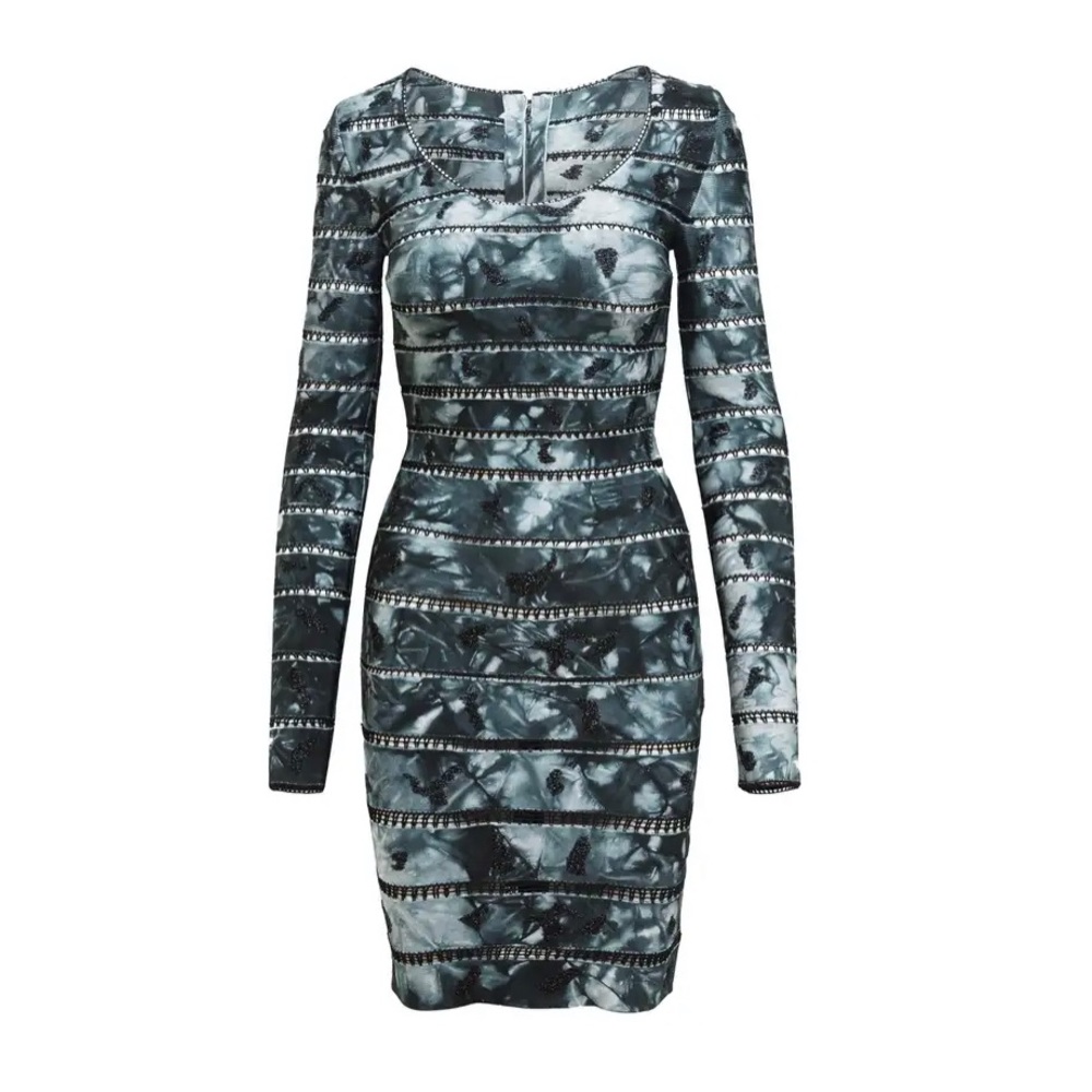 Herve Leger tie dye dress